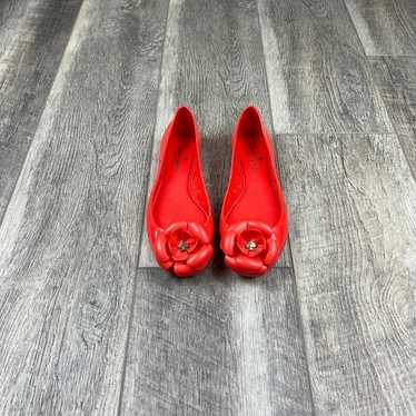 Kate Spade Red Jelly Flats - image 1
