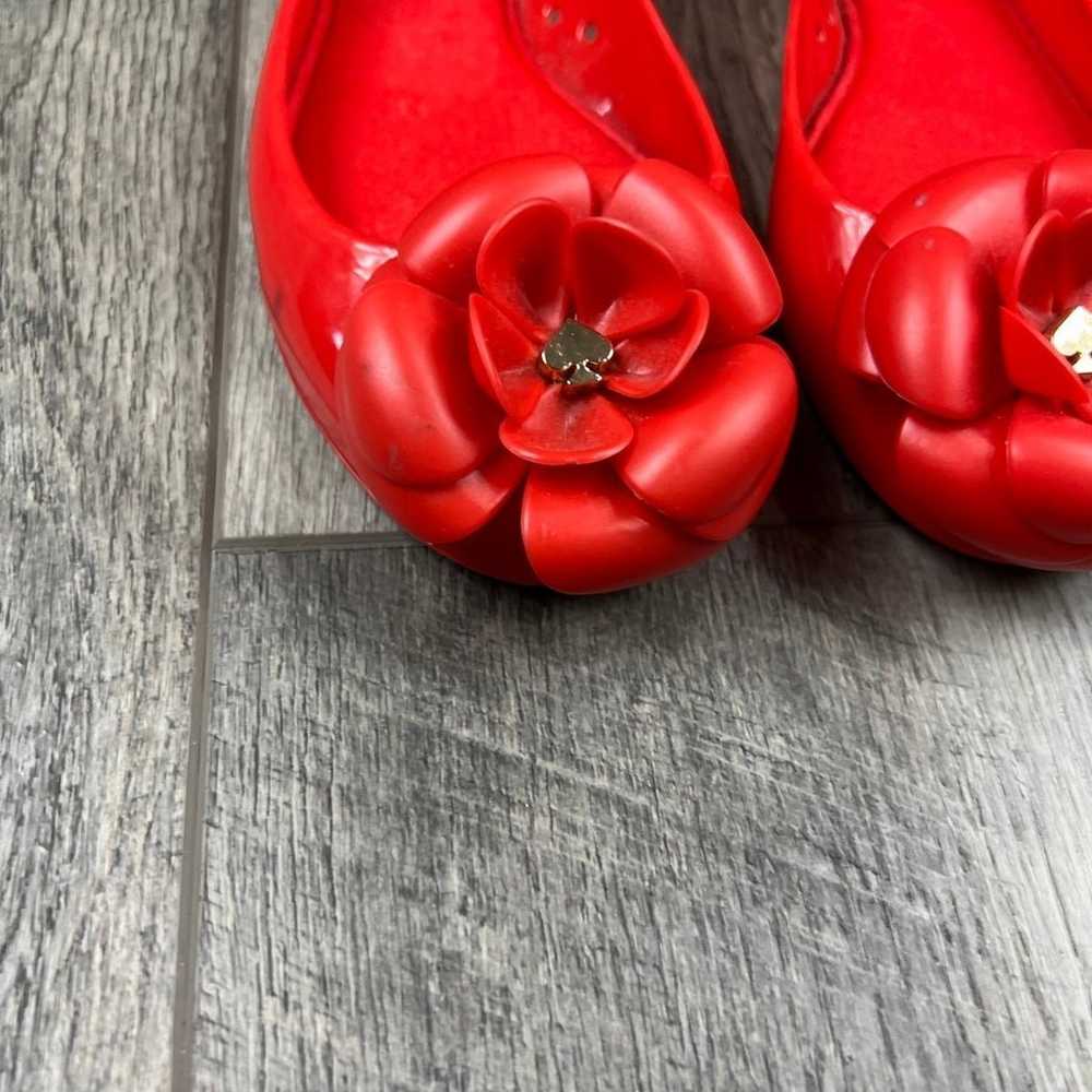 Kate Spade Red Jelly Flats - image 3
