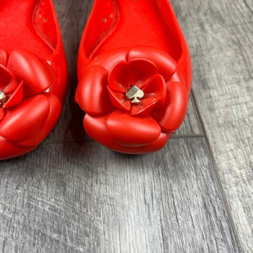 Kate Spade Red Jelly Flats - image 4