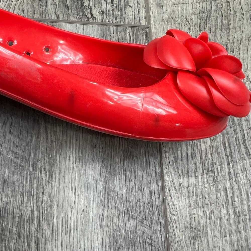 Kate Spade Red Jelly Flats - image 7