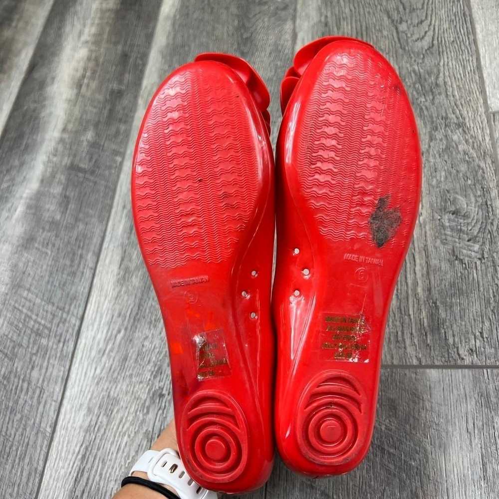 Kate Spade Red Jelly Flats - image 9