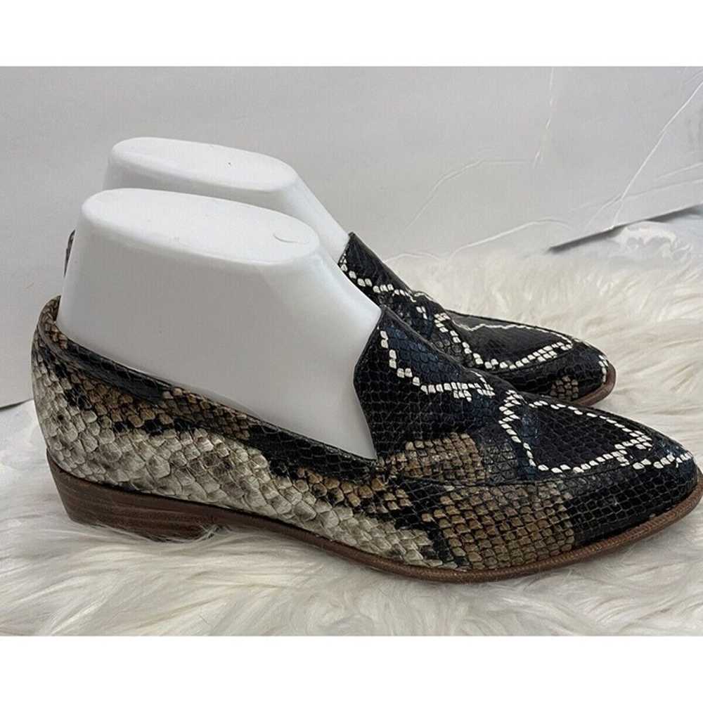 Madewell Size 8 The Frances Loafer Snake Embossed… - image 2