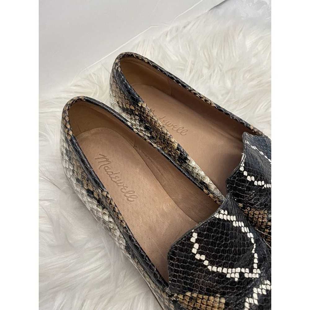 Madewell Size 8 The Frances Loafer Snake Embossed… - image 3