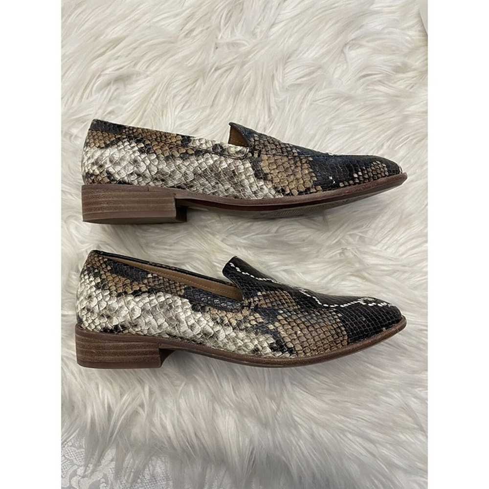 Madewell Size 8 The Frances Loafer Snake Embossed… - image 7