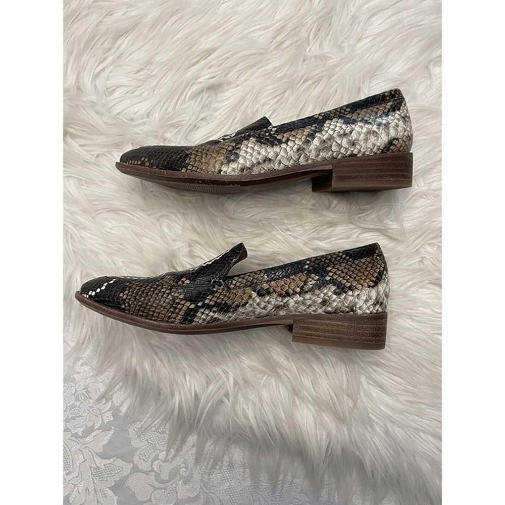 Madewell Size 8 The Frances Loafer Snake Embossed… - image 8