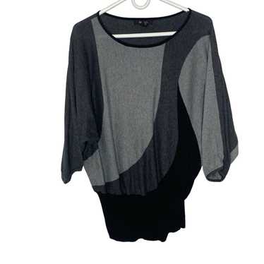 Vintage Style & Co Womens Black Gray Colorblock 3… - image 1