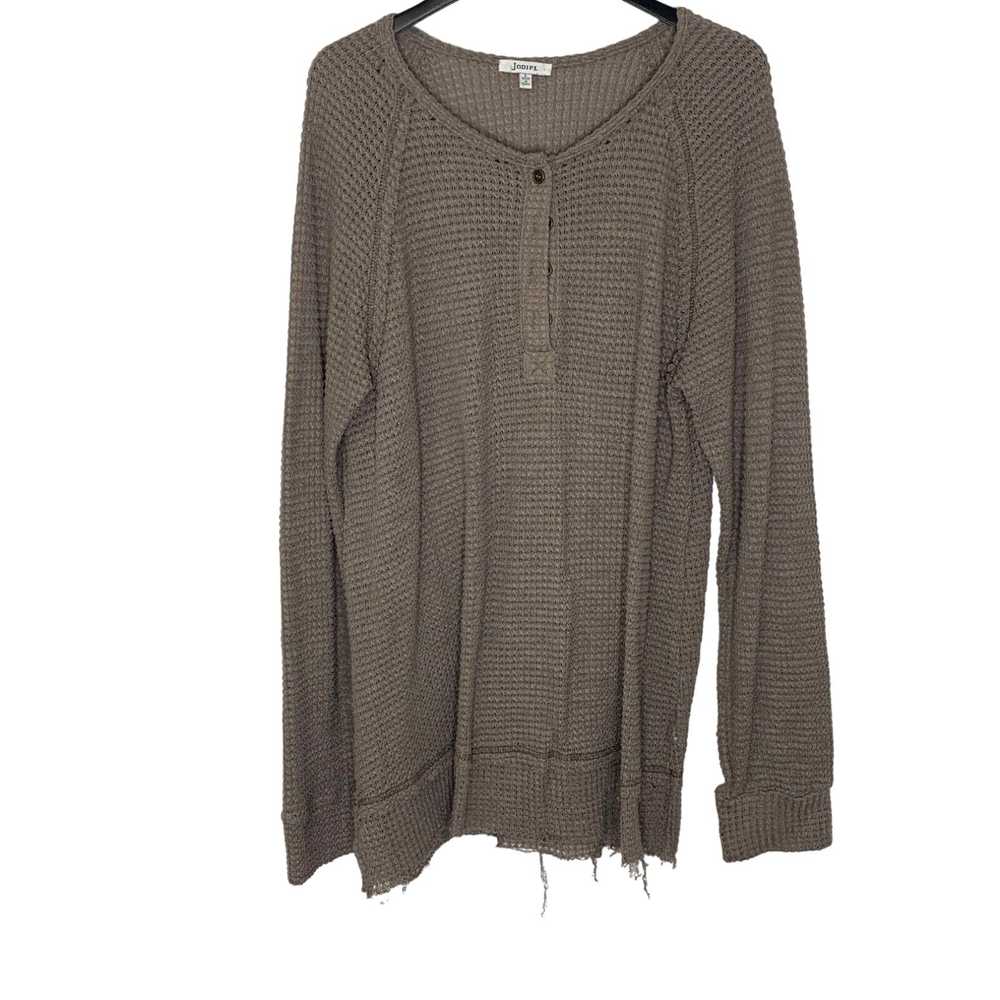 Vintage Jodifl Womens Brown Knitted Long Sleeve H… - image 1
