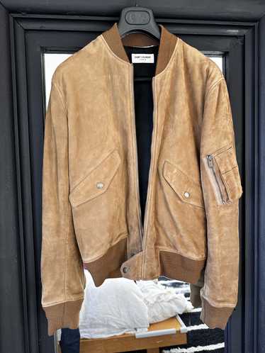 Saint Laurent Paris Saint Laurent Suede Bomber - image 1