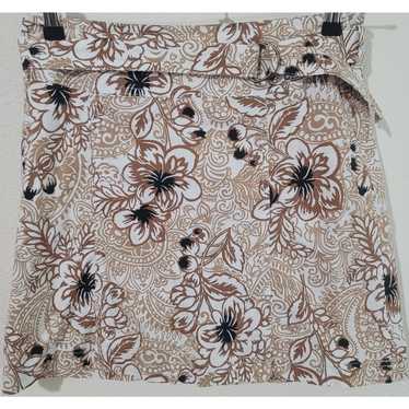 Other White Stag Brown White Floral Print Women's 
