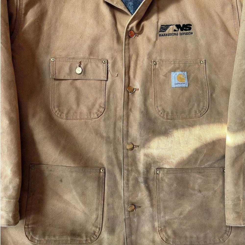 Carhartt Vintage Norfolk Southern Carhartt Jacket… - image 3