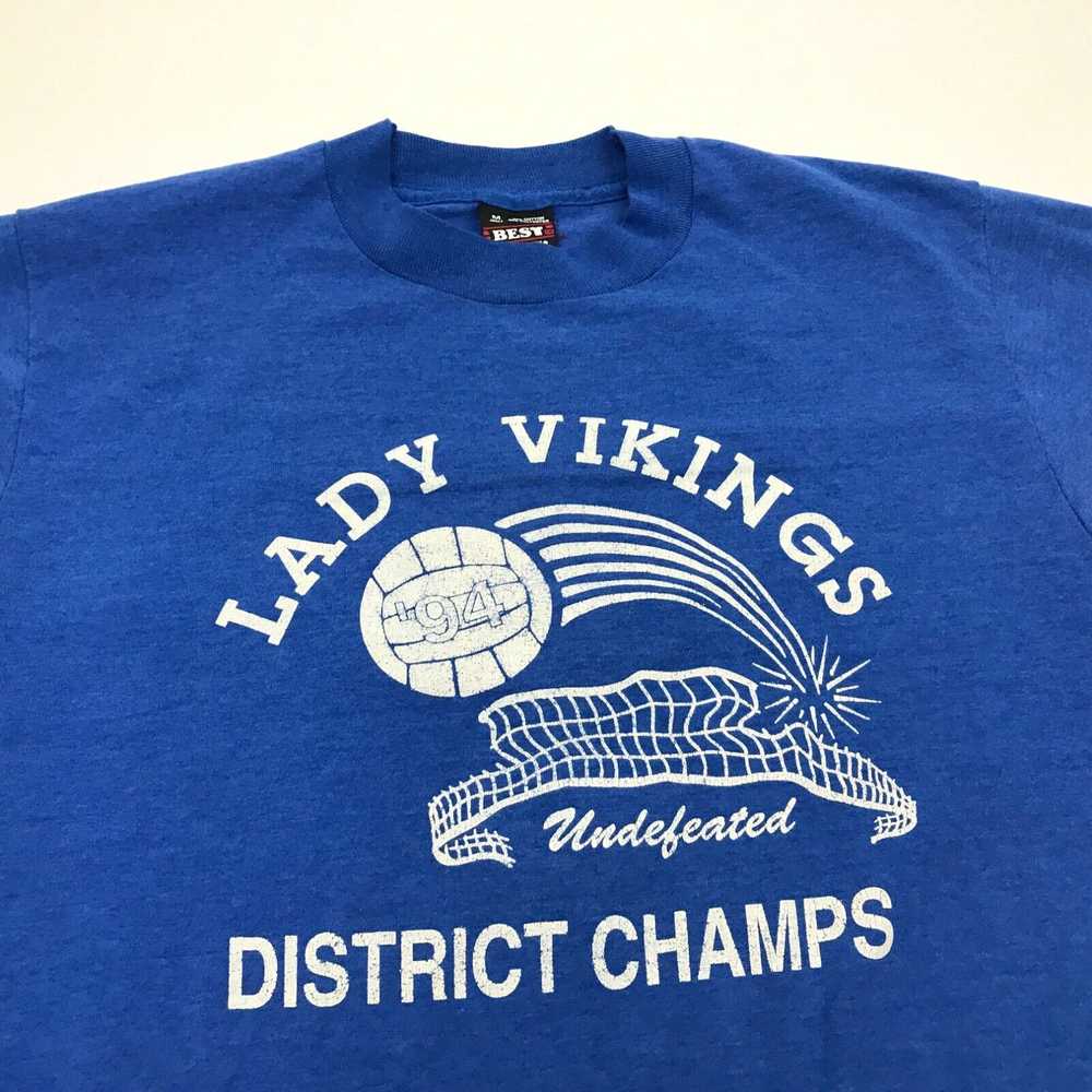 Fruit Of The Loom VINTAGE Lady Vikings Volleyball… - image 2