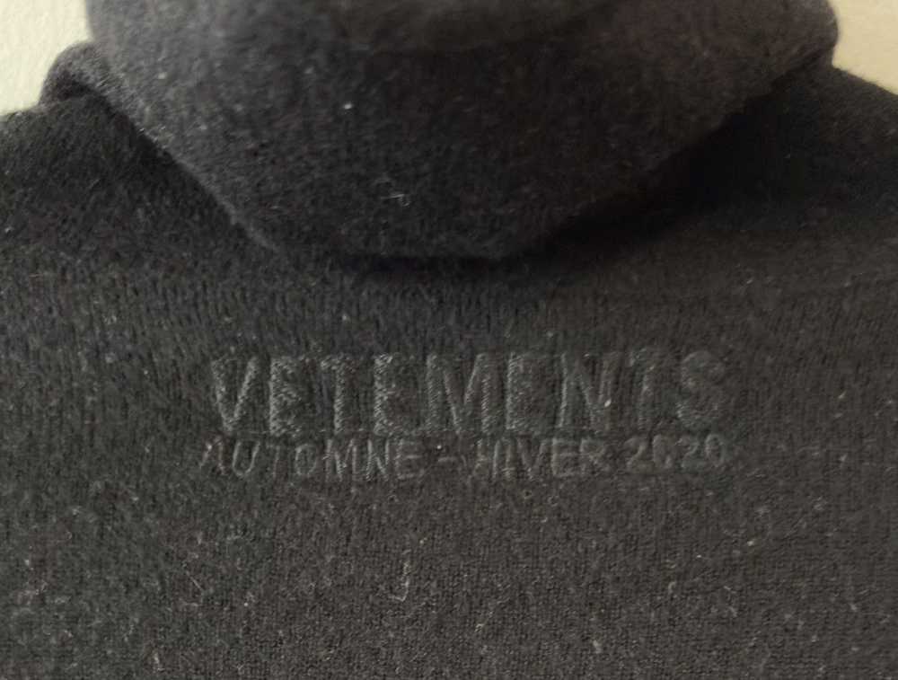 Vetements Warning Graphic Knit Runway Sweater - image 6