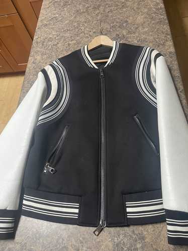 Neil Barrett Black and White Varsity Jacket