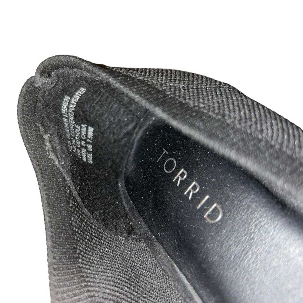 Torrid black Stretch Knit Pump 7.5 wide width sho… - image 4