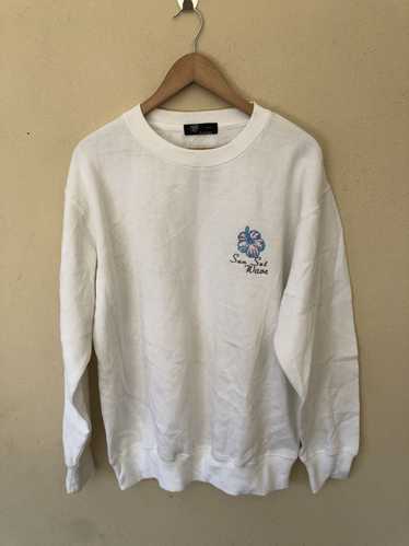 Japanese Brand Sun sat wave printed sweatshirt