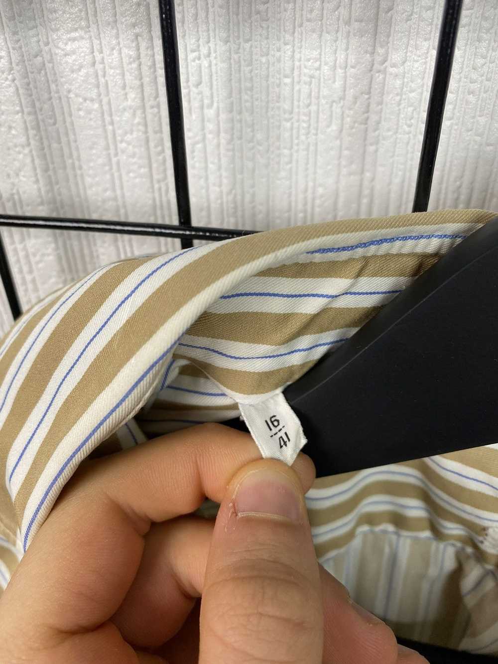 Kiton Kiton Napoli Striped Button Down Shirt Men’… - image 12