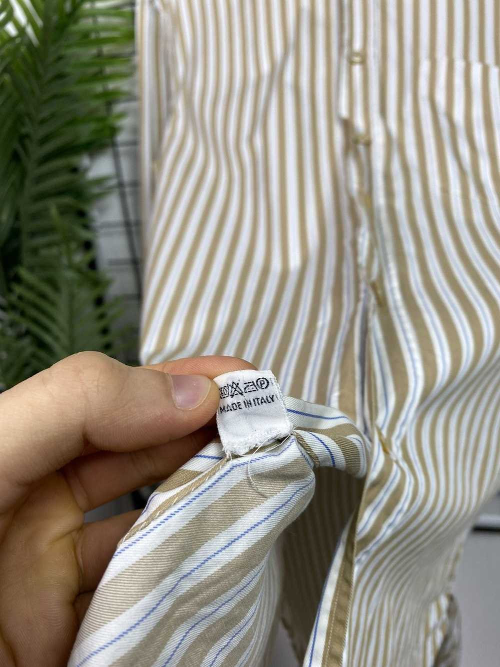 Kiton Kiton Napoli Striped Button Down Shirt Men’… - image 8