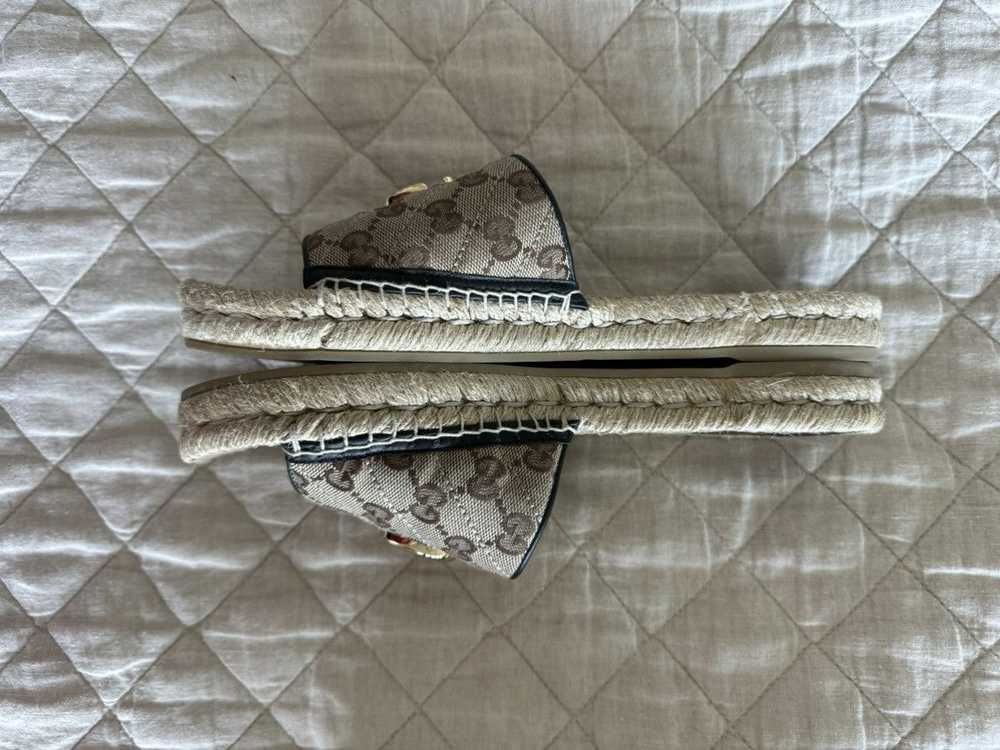 Gucci GG Matelasse Canvas Espadrille Sandal - image 5