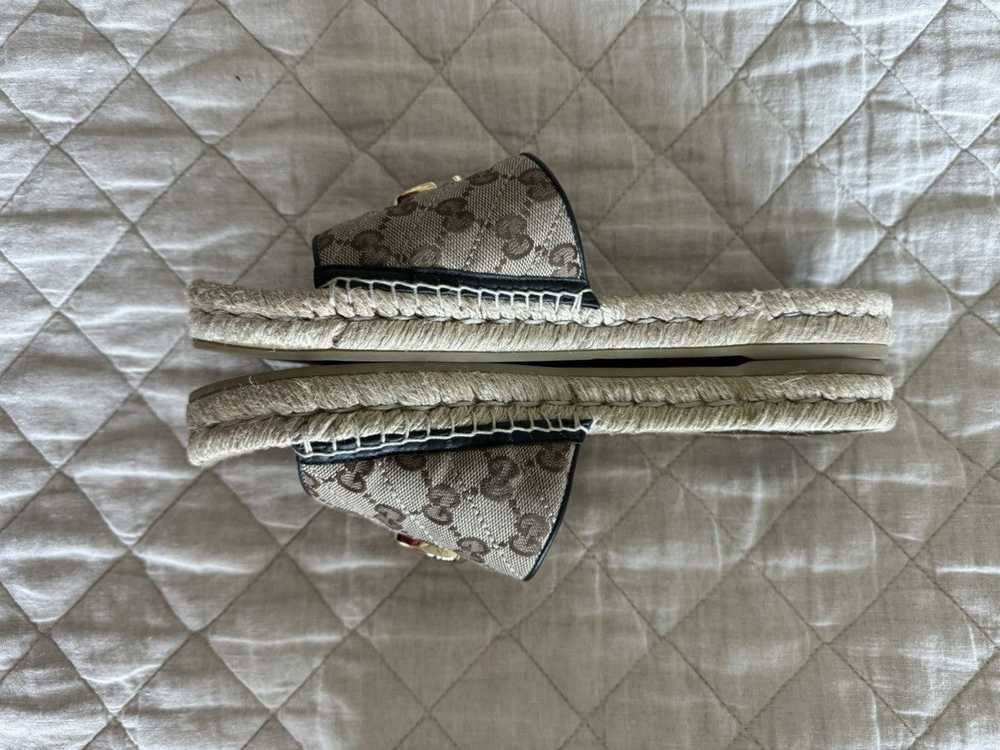 Gucci GG Matelasse Canvas Espadrille Sandal - image 6