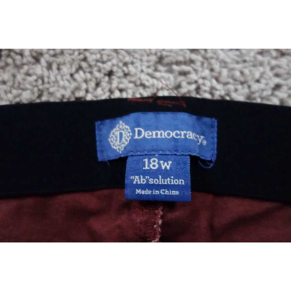 Vintage Democracy Pants Womens 18W Red Ab Solutio… - image 2