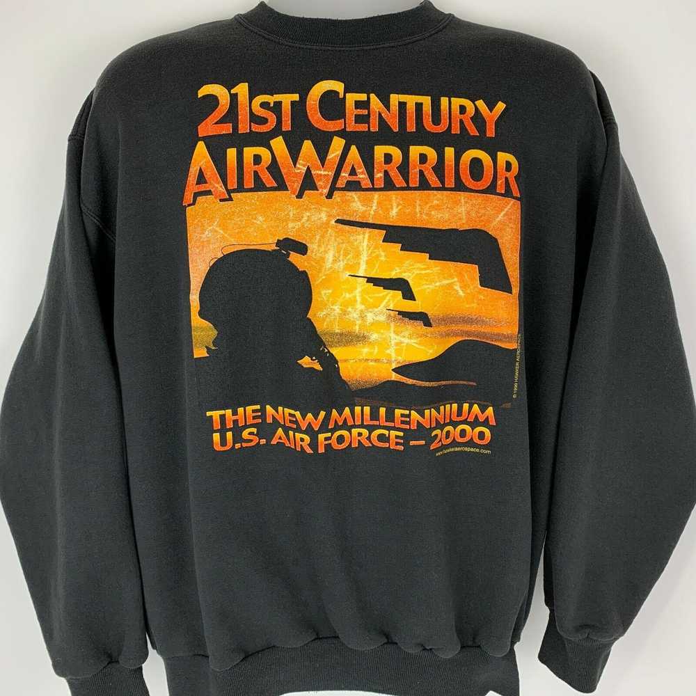 Hanes USAF Stealth Bomber Vintage 90s Sweatshirt … - image 2