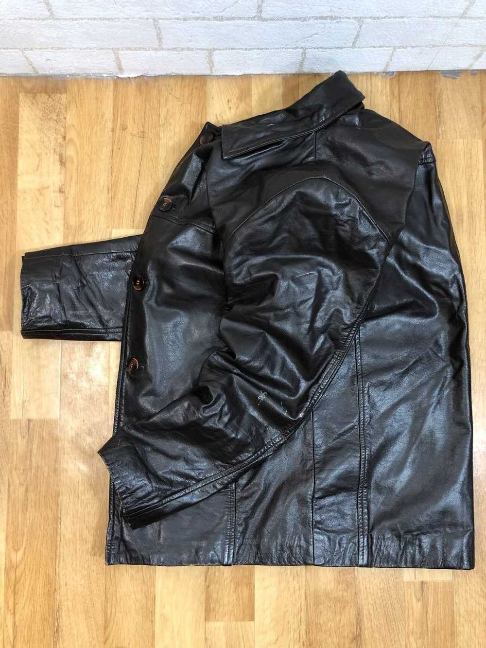 Leather Jacket × Streetwear × Vintage Vintage Bla… - image 11