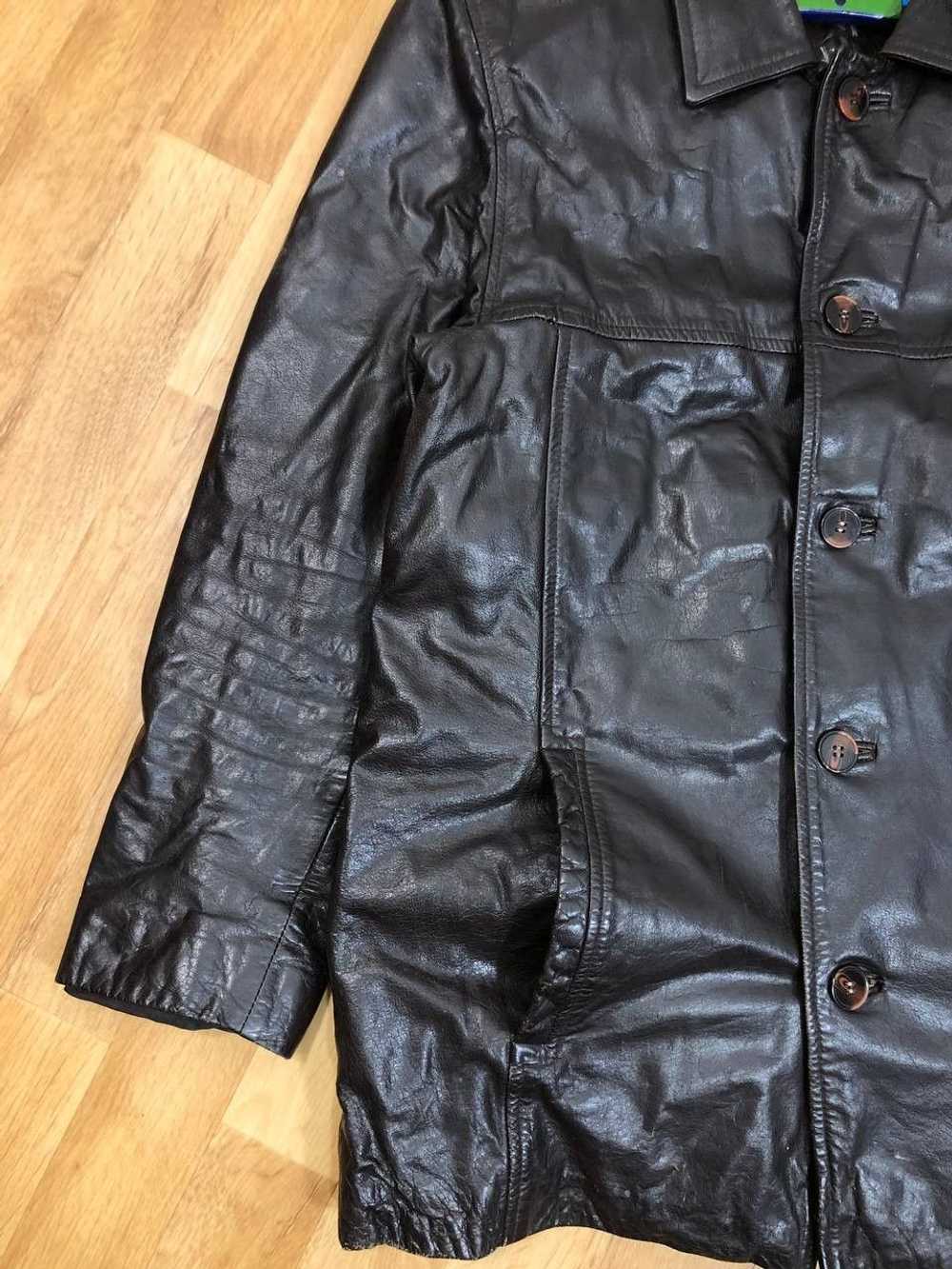 Leather Jacket × Streetwear × Vintage Vintage Bla… - image 3