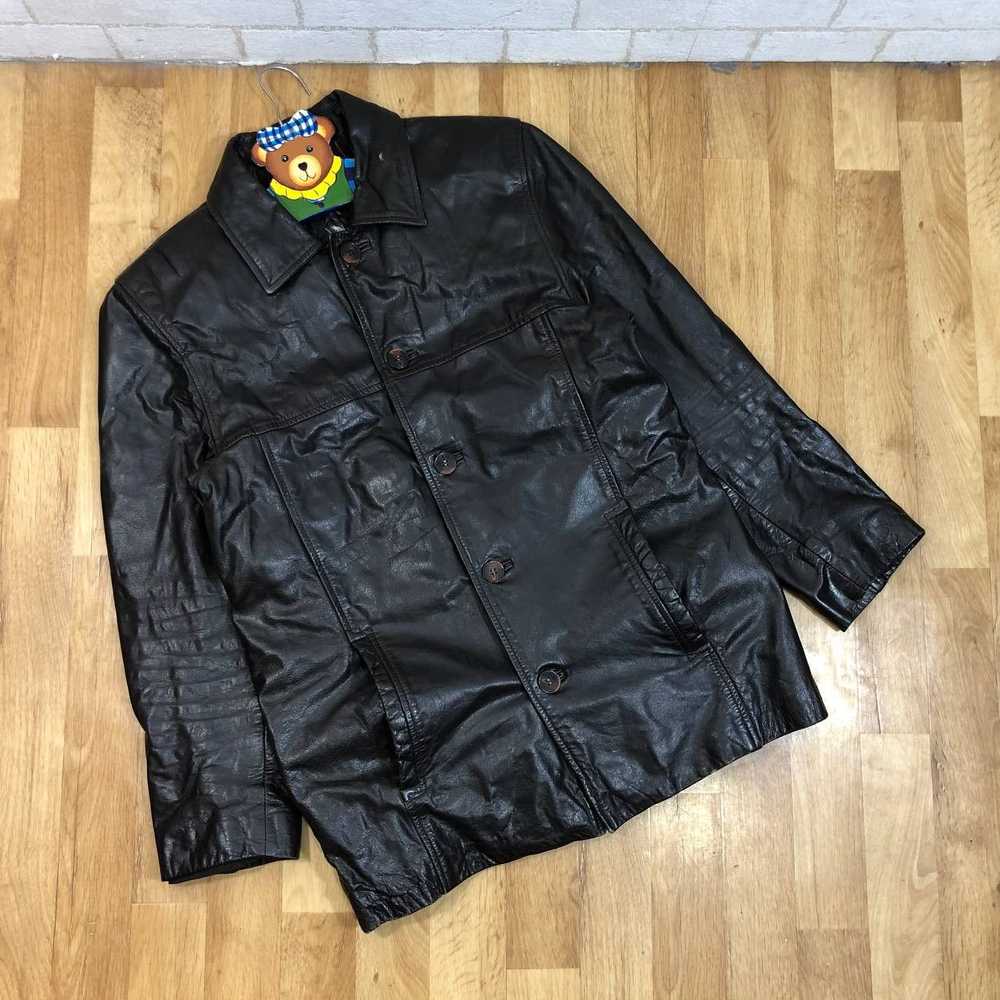 Leather Jacket × Streetwear × Vintage Vintage Bla… - image 4
