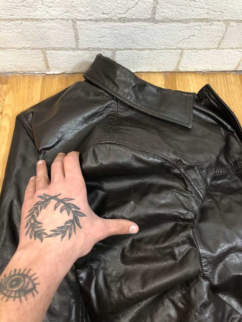 Leather Jacket × Streetwear × Vintage Vintage Bla… - image 9
