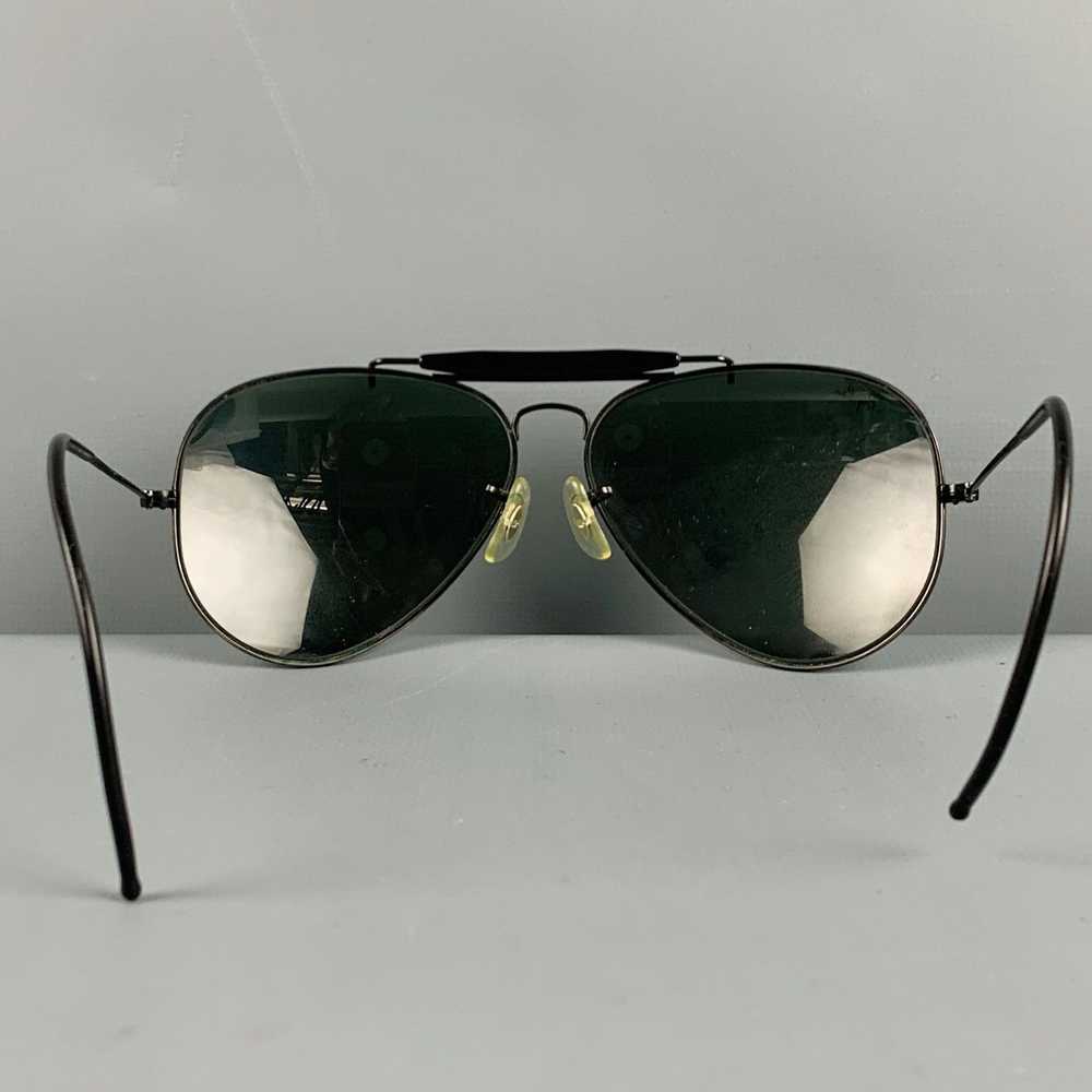 RayBan Black Metallic Aviator Sunglasses - image 3