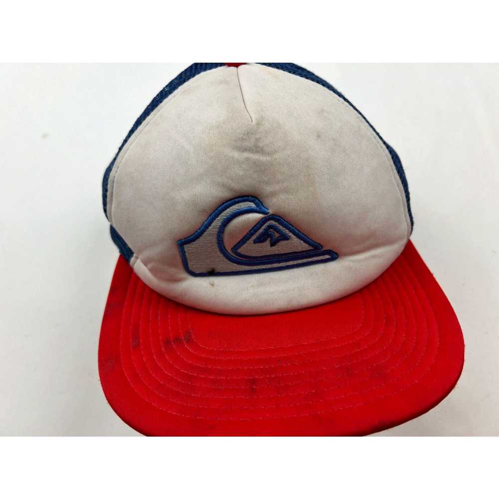 Quiksilver Quicksilver Hat Cap Snapback Red Blue … - image 2