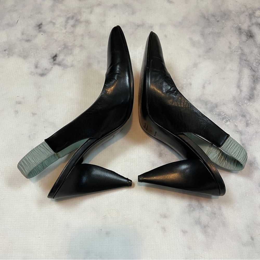 PRADA Slingback Cone Heel Leather Pumps - image 6