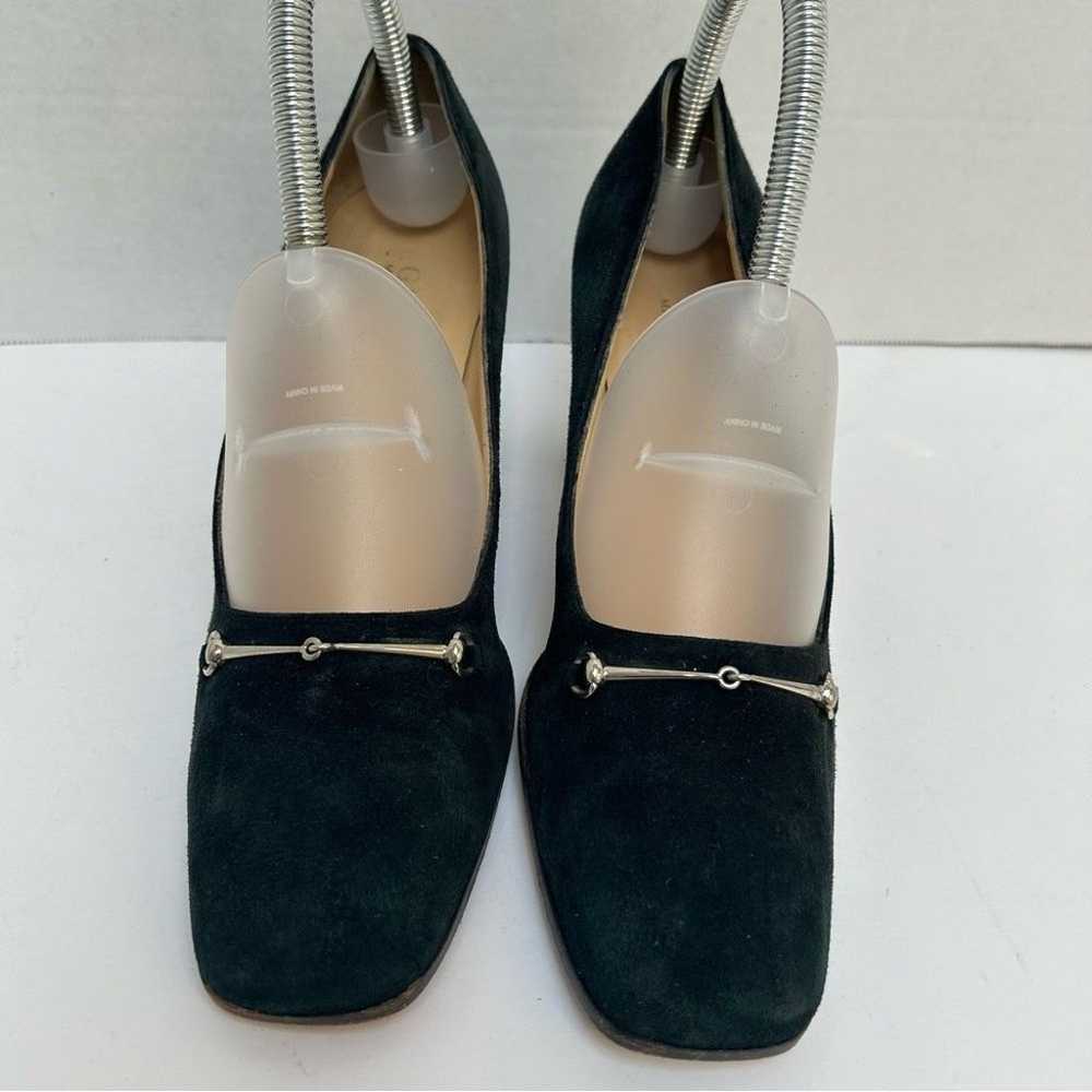 Gucci Horsebit Suede Pumps 101 4277 Made in Italy… - image 2