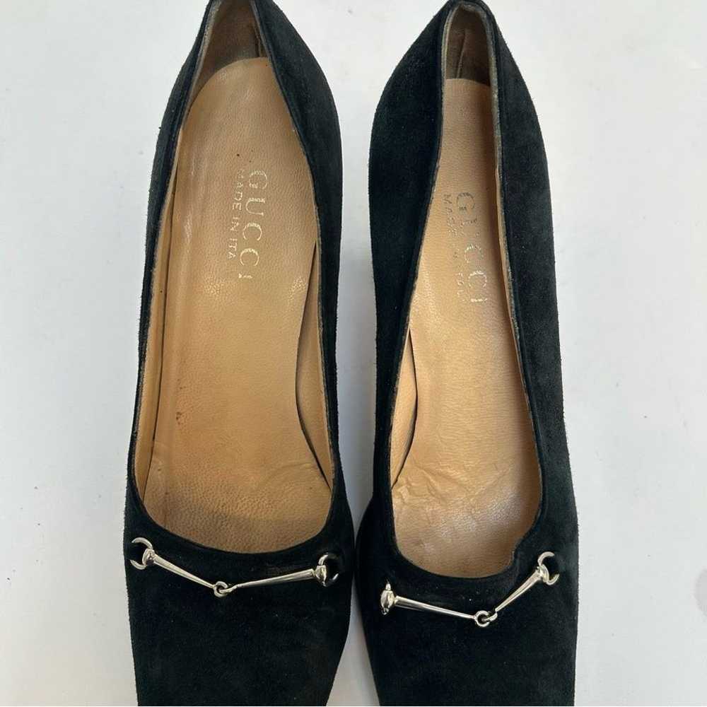 Gucci Horsebit Suede Pumps 101 4277 Made in Italy… - image 8
