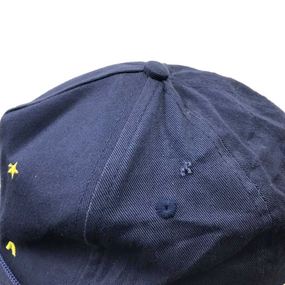 Vintage Alaska Hat Cap Strapback Blue Yellow Adju… - image 3