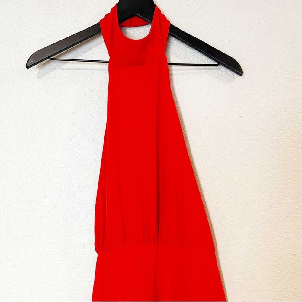 Lulus Moment for Life Red Halter Wide Leg Jumpsui… - image 3
