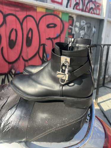 Givenchy Black Givenchy lock angle boots