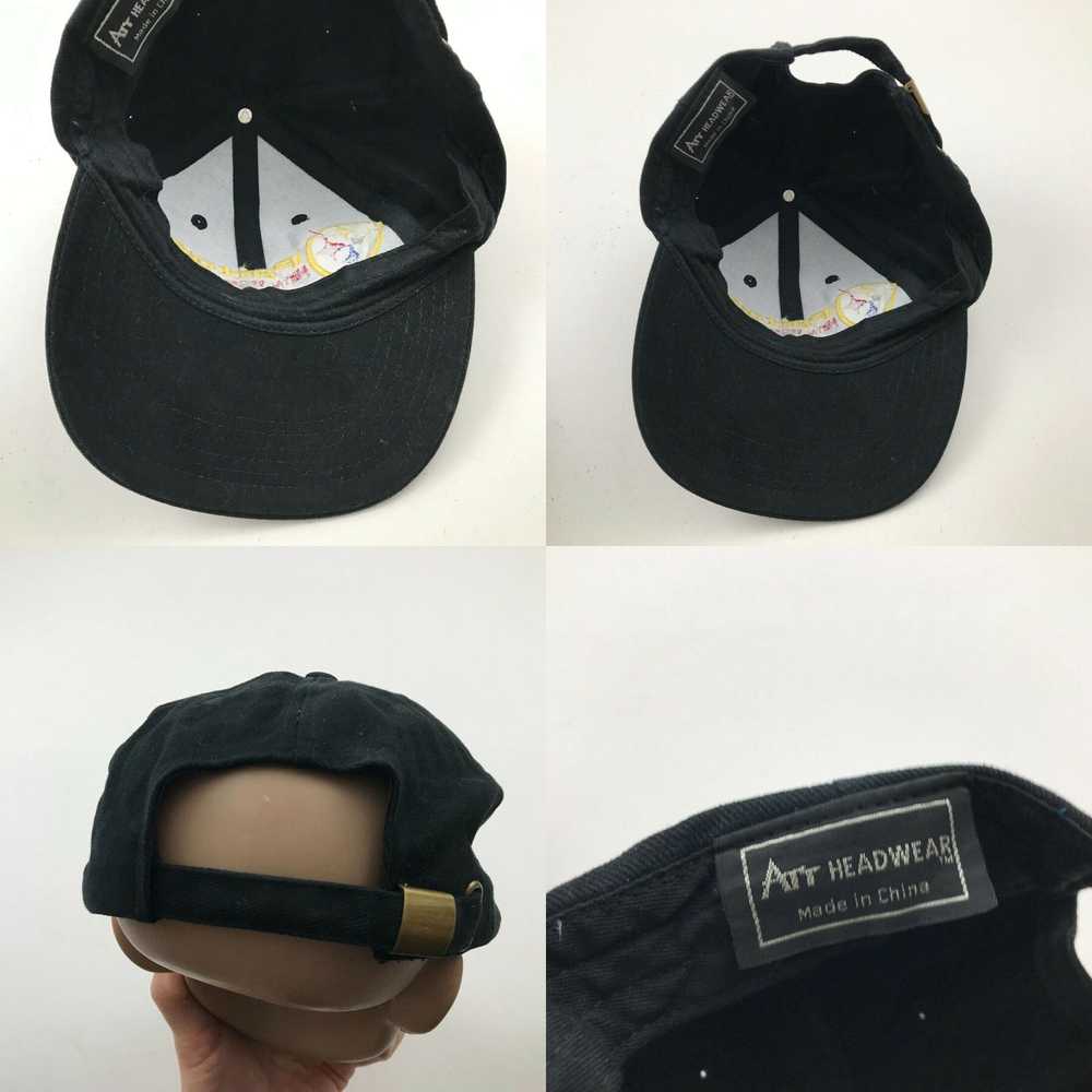 Vintage VINTAGE Steel Hat Cap Strapback Black Adj… - image 4