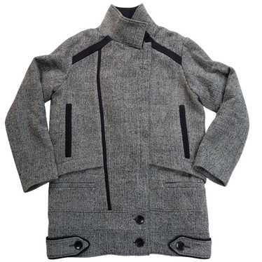 Iro COAT Iro grey and black tweed wool coat Size … - image 1
