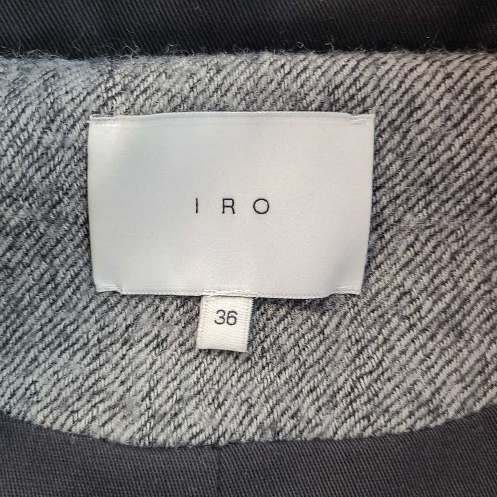 Iro COAT Iro grey and black tweed wool coat Size … - image 7
