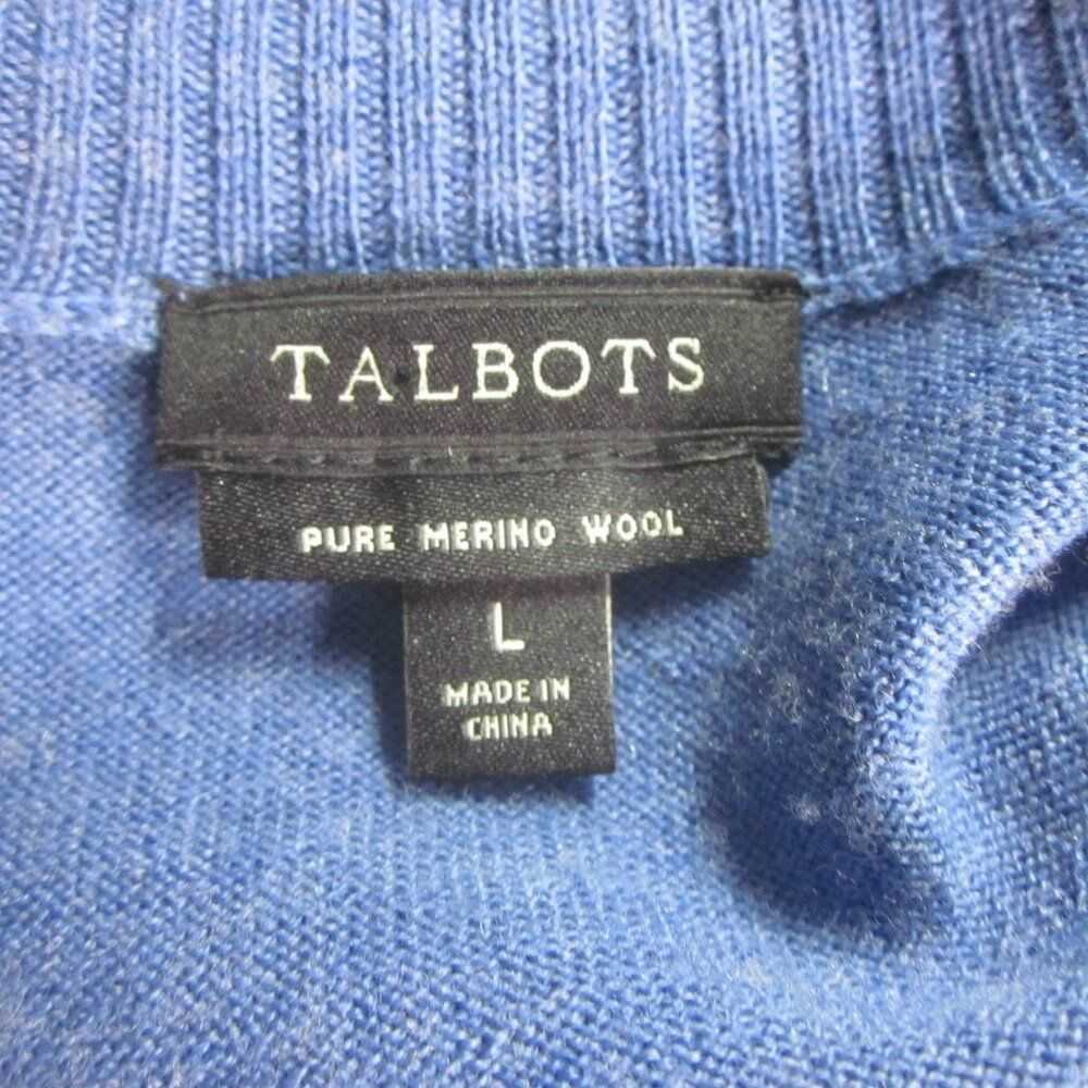 Robert Talbott Talbots Womens Size L Bright Blue … - image 3