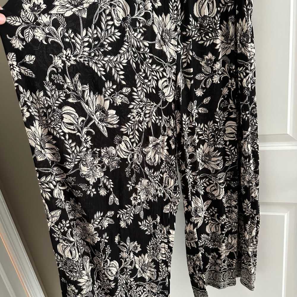 ANGIE Jumpsuit in Black and Cream Florals - image 2