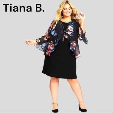 Tiana B really nice black and sheer floral design… - image 1