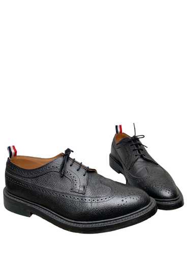 Thom Browne Black Pebble Derbies Shoes - UK