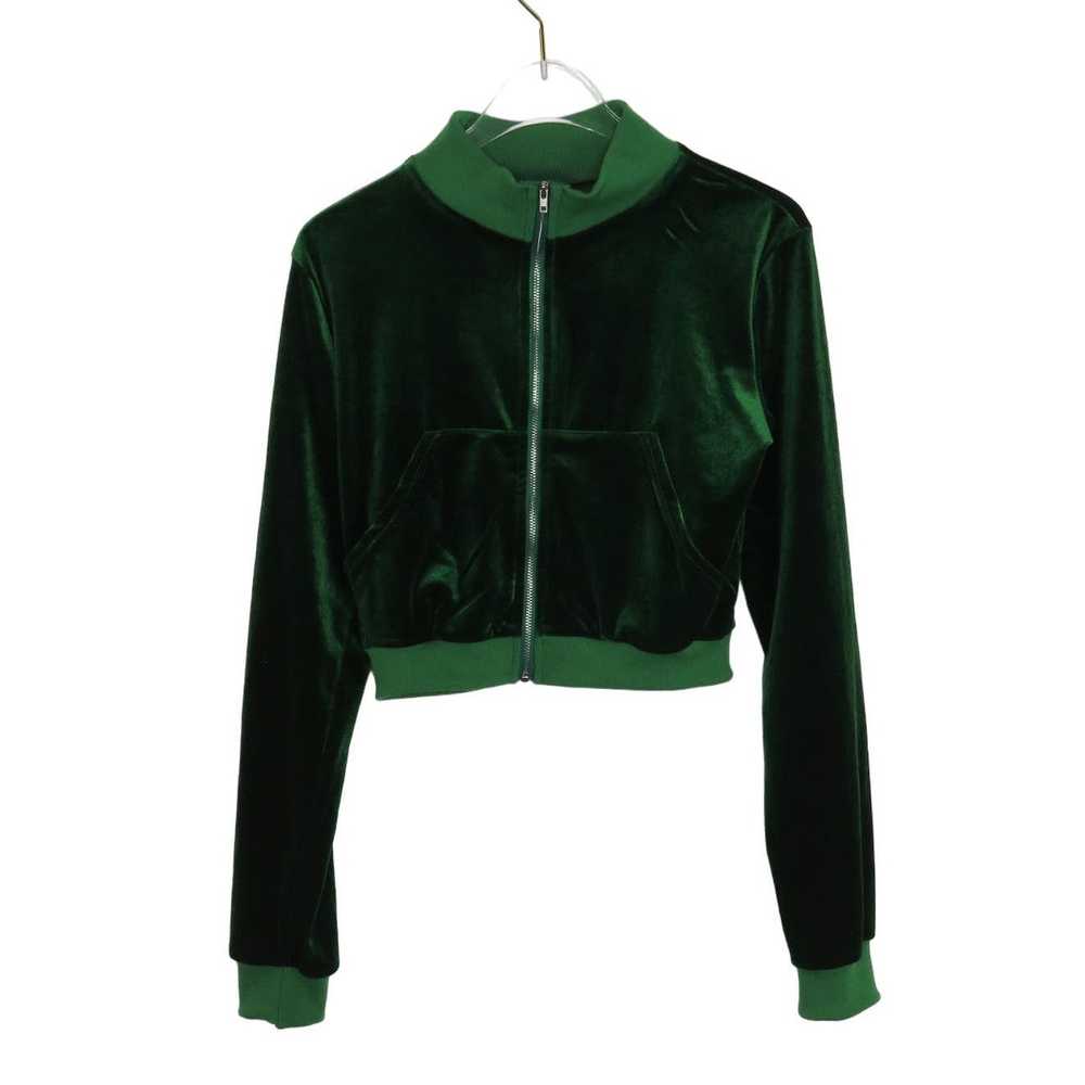Shein SHEIN Y2k Emerald Green Velour Tracksuit Sm… - image 5