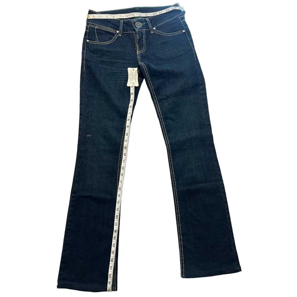 Vintage Wrangler Blue Flare Jeans Embellished Poc… - image 6