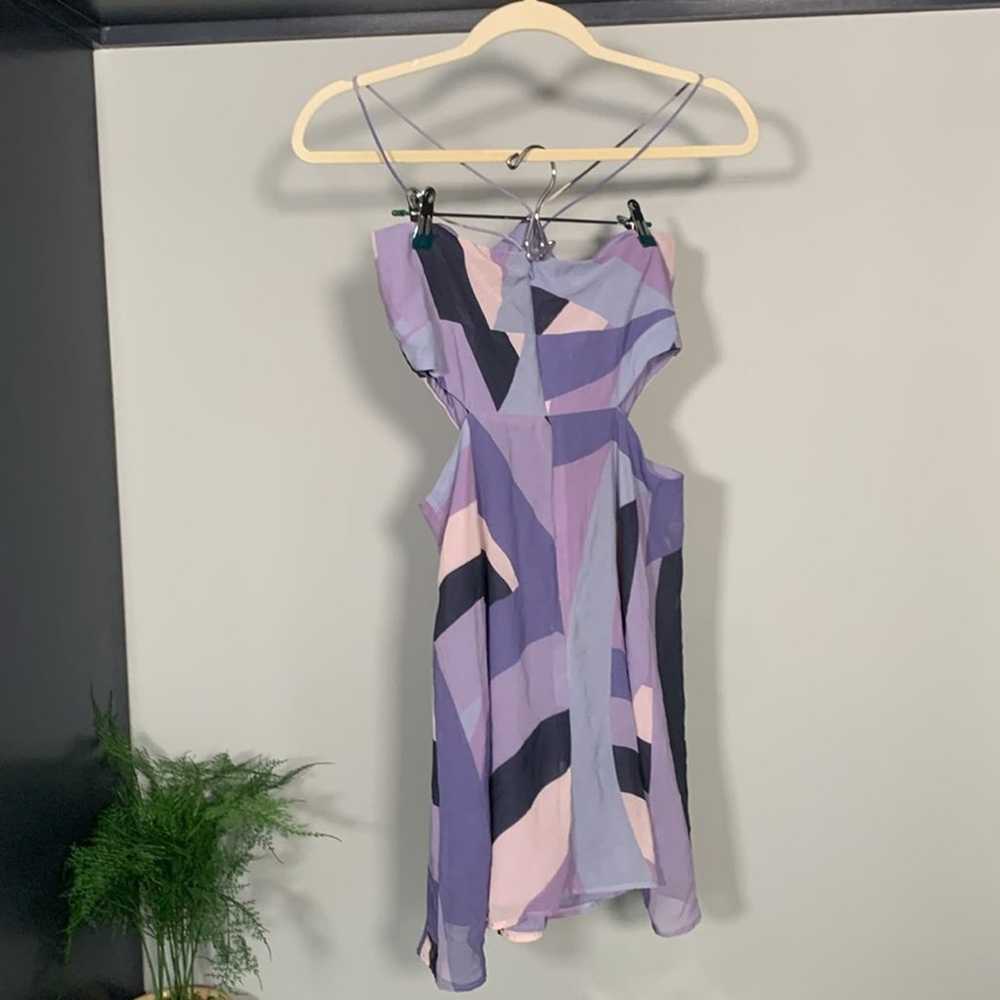 Anthropologie Hutch Dua Mini Dress Purple Size 8 - image 3