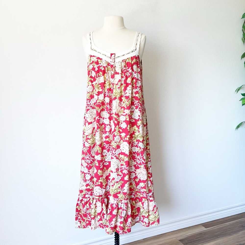 La Cera Floral Printed A-Line Dress - image 2