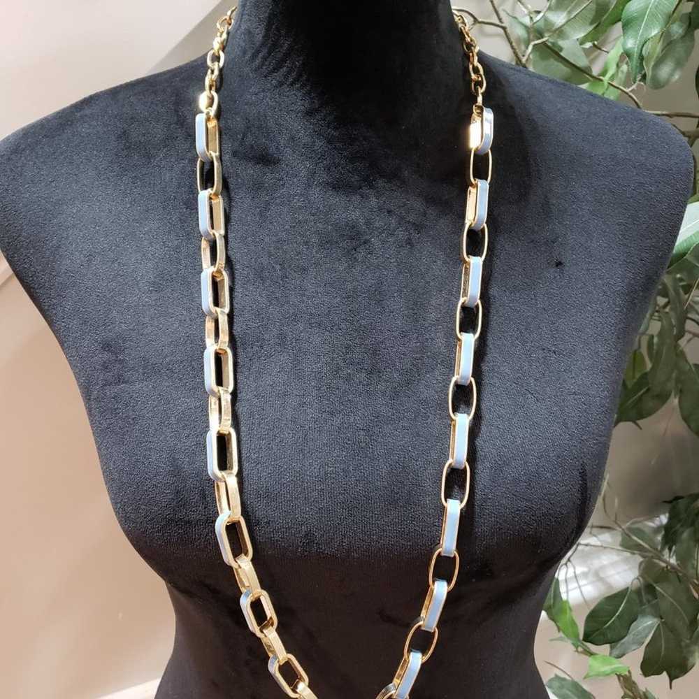 Other NY Womens Fashion Gold Round Link Long Coll… - image 2