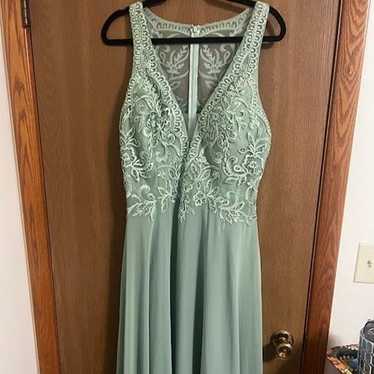Sage Green Evening Dress - image 1